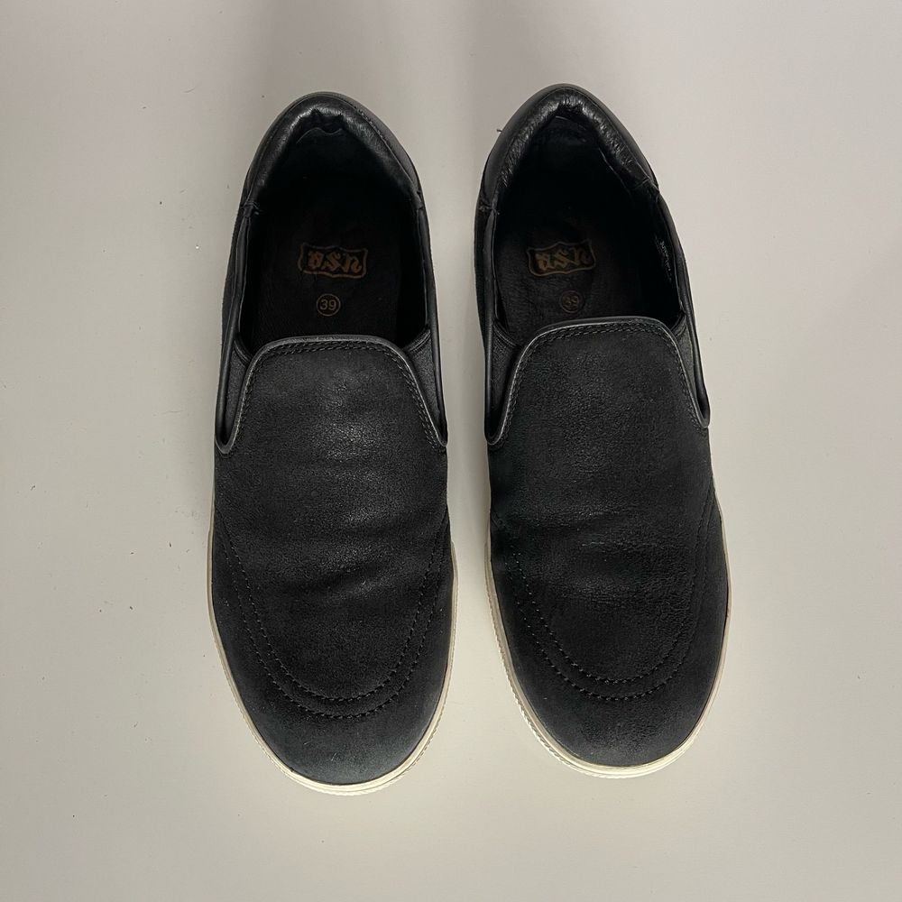 ASH Jungle Black Leather Platform Sneaker Sz 39/8
